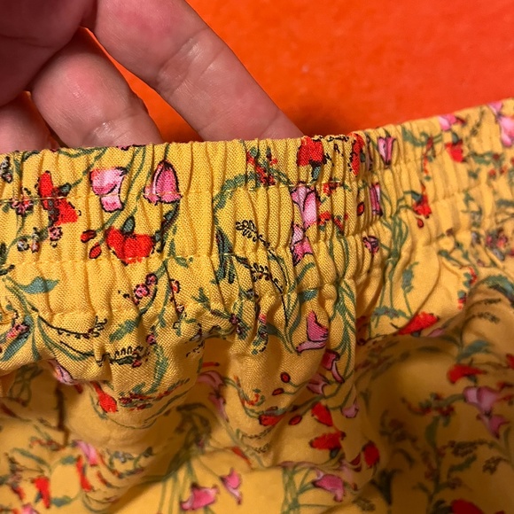 Vero Moda boho yellow, green and red floral ruffled mini skirt NWT - Picture 5 of 9